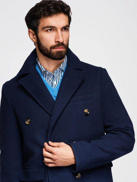 Ombre Clothing Мъжко палто с двуредно закопчаване Ombre Clothing