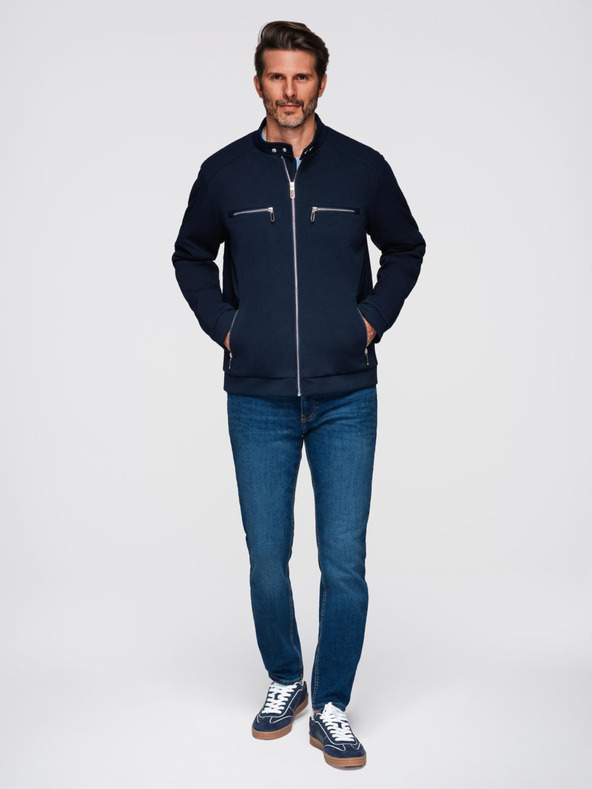 Ombre Clothing Мъжко яке със стояща яка и джобове Ombre Clothing