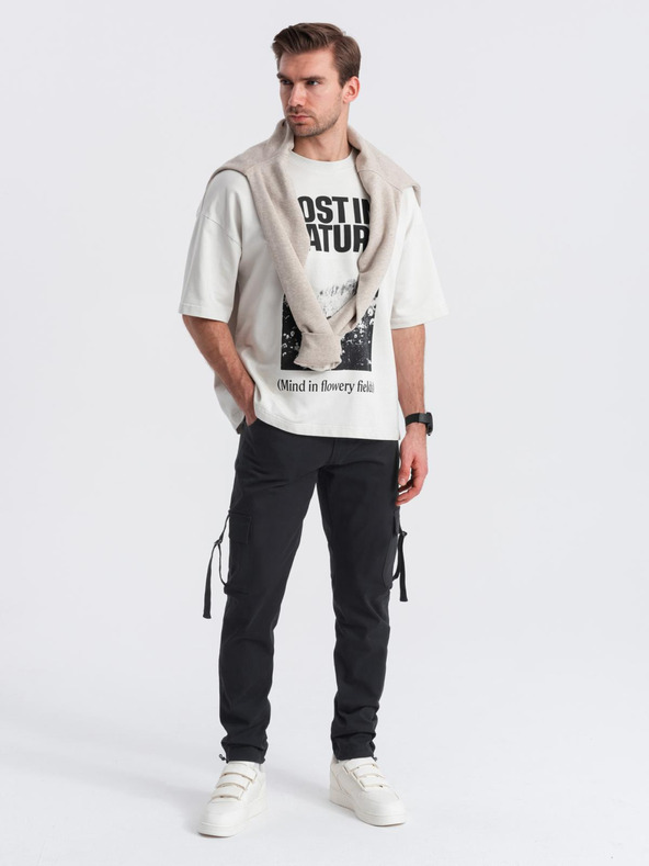 Ombre Clothing Мъжки панталони Ombre Clothing STRAIGHT LEG CARGO V4 OM-PACG-0197