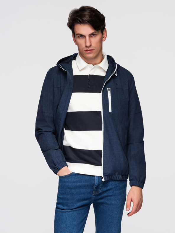 Ombre Clothing Мъжко леко спортно яке с подплата от полар Ombre Clothing