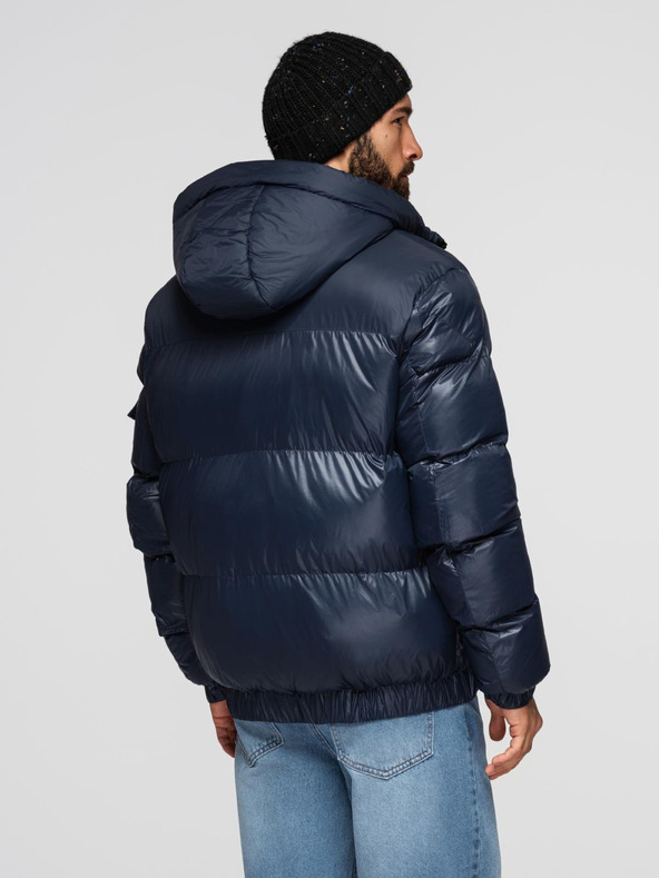 Ombre Clothing Мъжко топло яке с оребрени краища Ombre Clothing