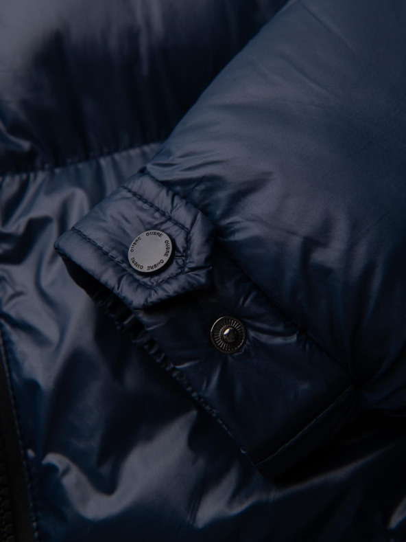 Ombre Clothing Мъжко топло яке с оребрени краища Ombre Clothing