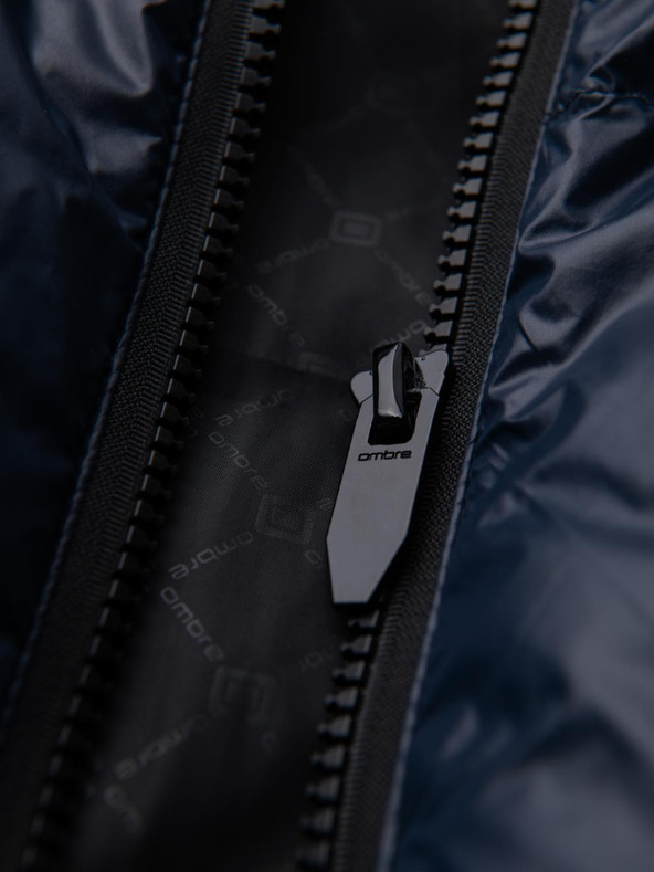 Ombre Clothing Мъжко топло яке с оребрени краища Ombre Clothing