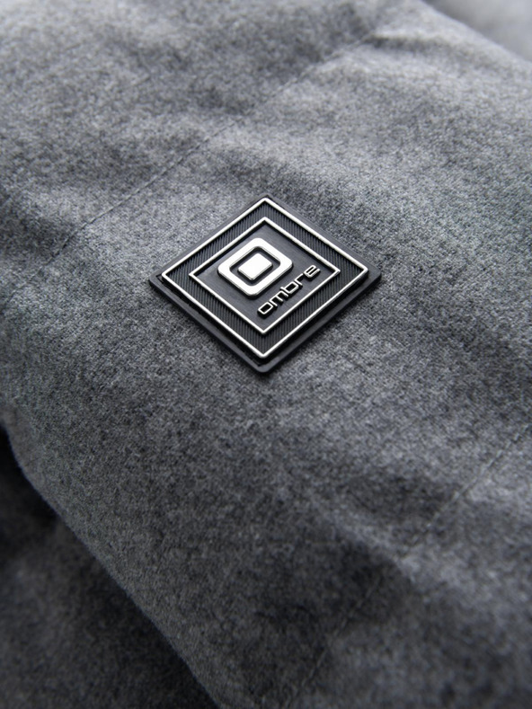 Ombre Clothing Мъжко дълго топло яке тип "парка" с вълна Ombre Облекло