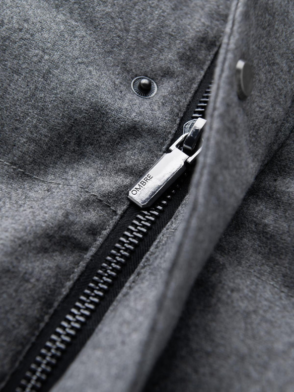 Ombre Clothing Мъжко дълго топло яке тип "парка" с вълна Ombre Облекло