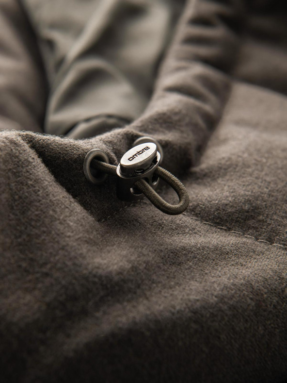 Ombre Clothing Мъжко дълго топло яке тип "парка" с вълна Ombre Облекло