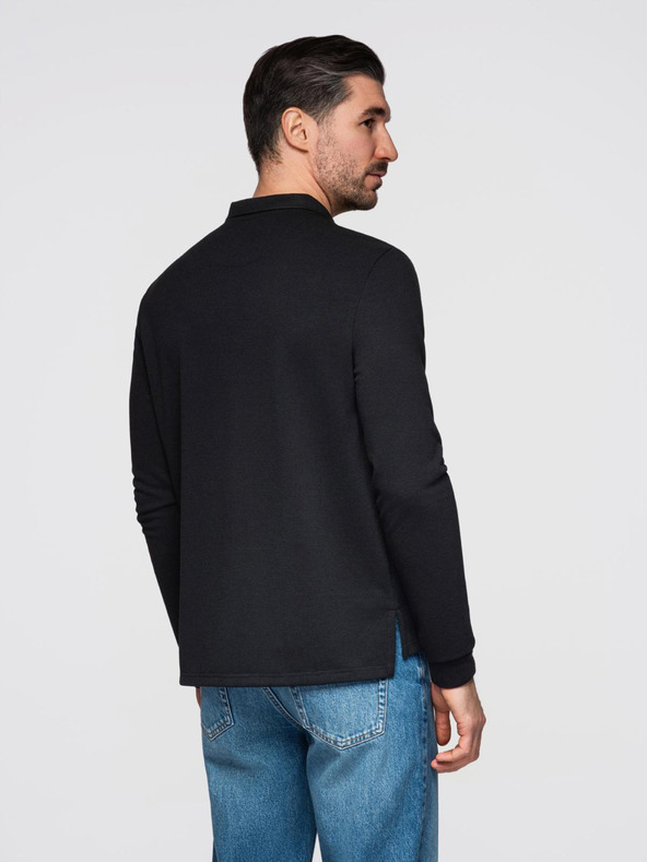 Ombre Clothing Мъжка поло риза с дълъг ръкав Ombre Clothing