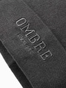 Ombre Clothing Мъжка плетена шапка с бродиран надпис Ombre Clothing