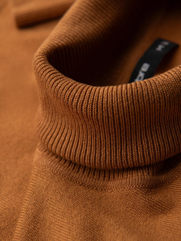 Ombre Clothing Мъжки плетен едноцветен тюрлюгювеч от вискоза от Ombre Clothing