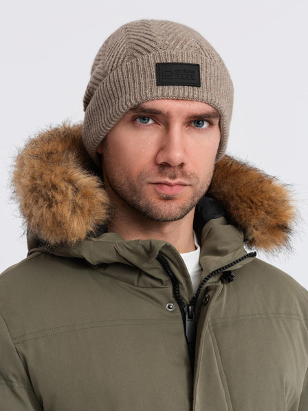 Ombre Clothing Мъжка плетена шапка Омбре Облекло