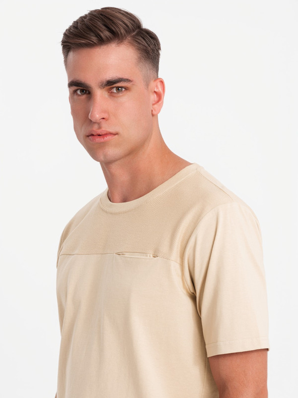 Ombre Clothing Мъжка памучна тениска Ombre Облекло