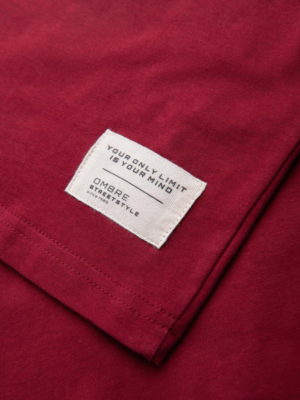 Ombre Clothing Мъжка памучна тениска Ombre Облекло