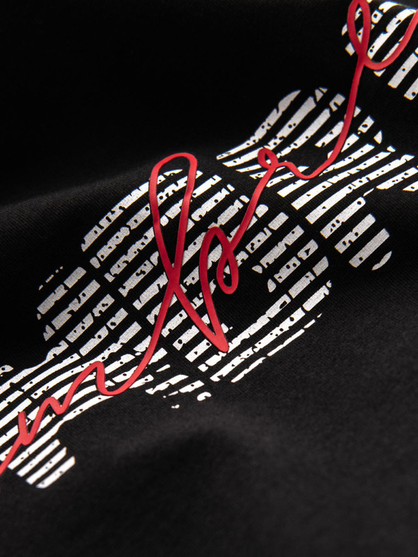 Ombre Clothing Мъжка памучна тениска с деликатна бродерия Ombre Clothing