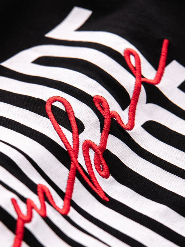 Ombre Clothing Мъжка памучна тениска с деликатна бродерия Ombre Clothing