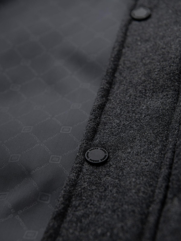 Ombre Clothing Мъжко олекотено яке с мрежеста подплата и качулка Ombre Clothing