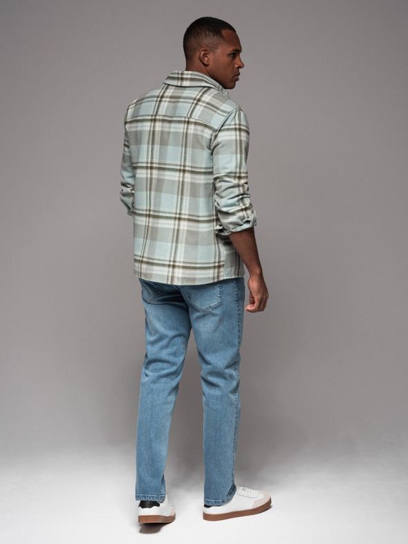 Ombre Clothing Мъжки дънкови панталони STRAIGHT LEG - черни V1 OM-PADP-0133 Ombre Clothing