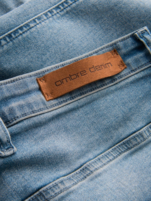 Ombre Clothing Мъжки дънкови панталони STRAIGHT LEG - черни V1 OM-PADP-0133 Ombre Clothing