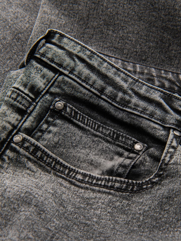 Ombre Clothing Мъжки дънкови панталони STRAIGHT LEG - черни V1 OM-PADP-0133 Ombre Clothing