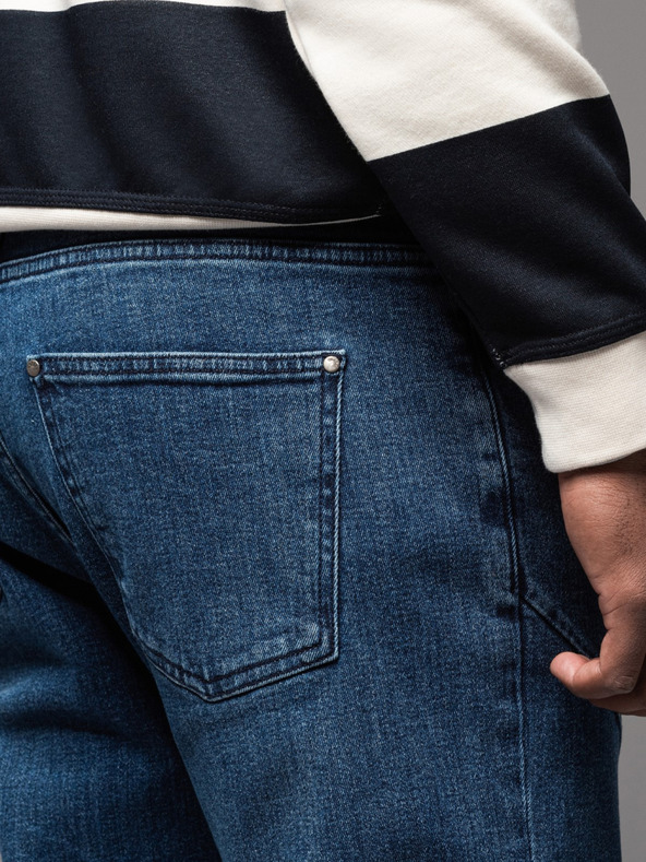 Ombre Clothing Мъжки дънкови панталони STRAIGHT LEG - черни V1 OM-PADP-0133 Ombre Clothing