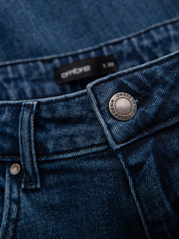 Ombre Clothing Мъжки дънкови панталони STRAIGHT LEG - черни V1 OM-PADP-0133 Ombre Clothing