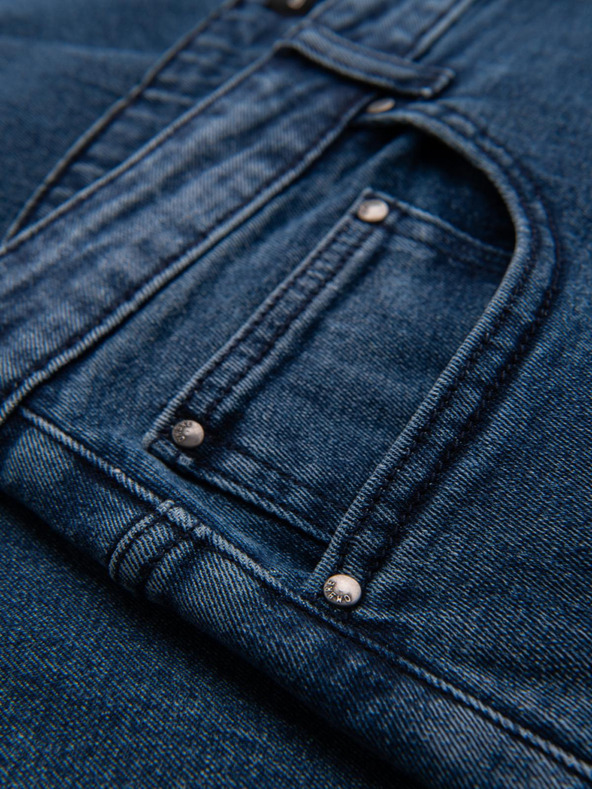 Ombre Clothing Мъжки дънкови панталони STRAIGHT LEG - черни V1 OM-PADP-0133 Ombre Clothing