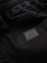 Ombre Clothing Мъжки дънкови спортни панталони с декорация - черни V2 OM-PADJ-0156 Ombre Clothing