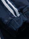 Ombre Clothing Мъжки дънкови спортни панталони с кант - тъмно сини V4 OM-PADJ-0156 Ombre Clothing