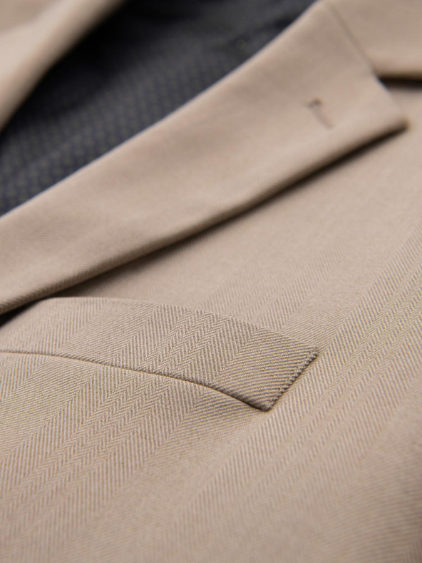 Ombre Clothing Елегантен мъжки бежов блейзър от вълнена смес от Ombre Clothing