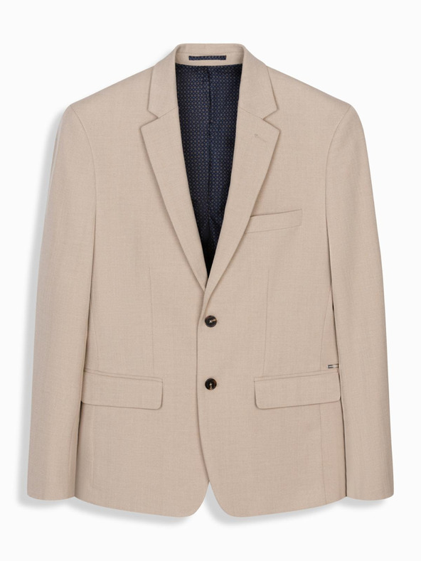 Ombre Clothing Елегантен мъжки бежов блейзър от вълнена смес от Ombre Clothing