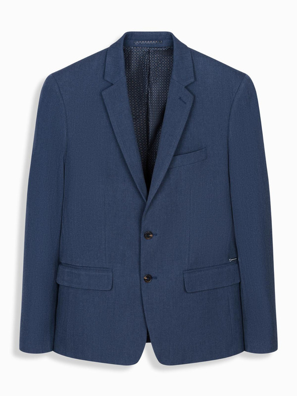 Ombre Clothing Елегантен мъжки блейзър от вълнена смес Navy Blue Ombre Clothing