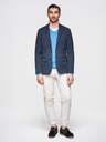 Ombre Clothing Елегантен мъжки блейзър от вълнена смес Navy Blue Ombre Clothing