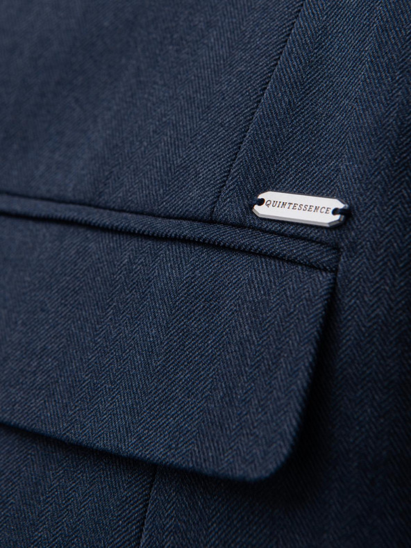 Ombre Clothing Елегантен мъжки блейзър от вълнена смес Navy Blue Ombre Clothing