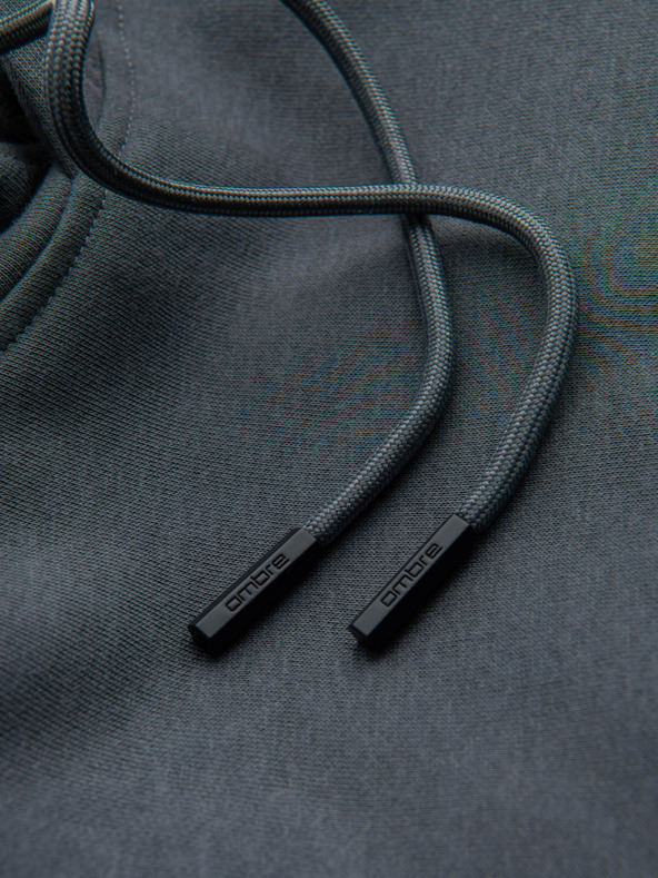 Ombre Clothing Мъжки памучен суитчър с качулка BASIC Ombre Clothing