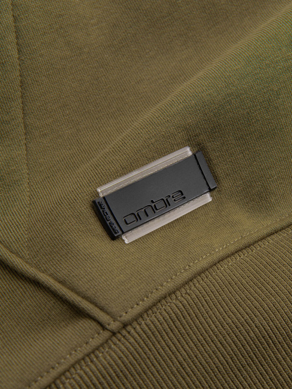 Ombre Clothing Мъжки памучен суитчър с качулка BASIC Ombre Clothing