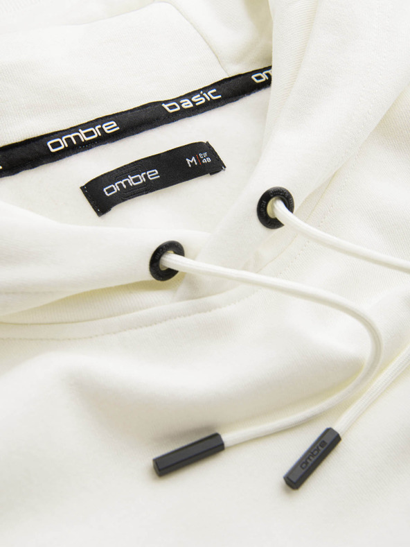 Ombre Clothing Мъжки памучен суитчър с качулка BASIC Ombre Clothing