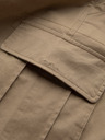 Ombre Clothing Мъжки едноцветни къси панталони с джобове за товари - пясъчни V1 OM-SRCG-0133 Ombre Clothing