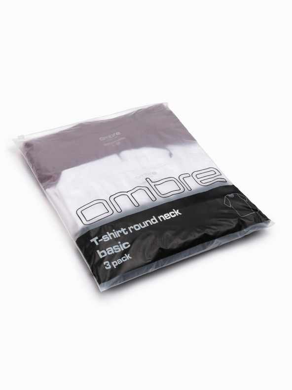 Ombre Clothing Мъжка тениска без щампа - микс 3 бр Z29 Ombre Clothing