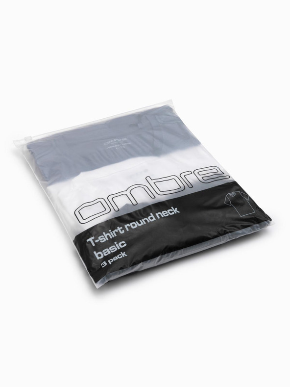 Ombre Clothing Мъжка тениска без щампа - микс 3 бр Z29 Ombre Clothing