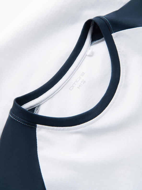 Ombre Clothing Мъжка тениска с дълъг ръкав с щампа - черна V1 OM-LSPT-0119 Ombre Clothing