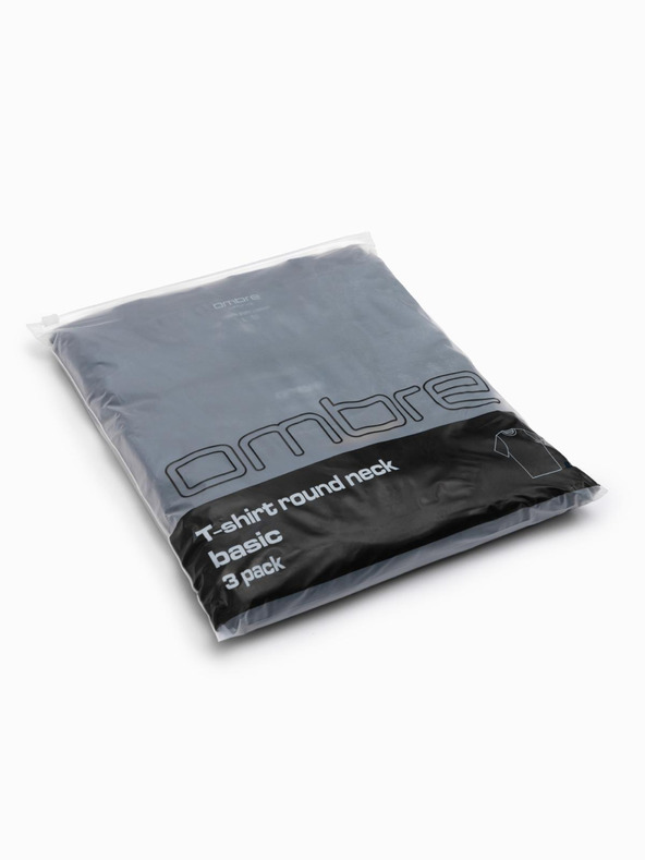 Ombre Clothing Мъжка тениска без щампа - микс 3 бр Z29 Ombre Clothing