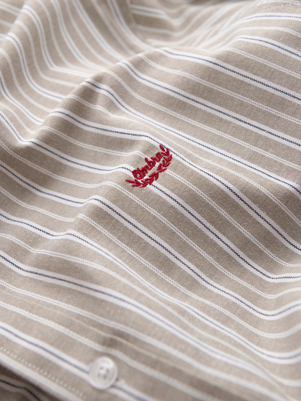 Ombre Clothing Мъжка памучна риза REGULAR FIT с фини райета Ombre Clothing