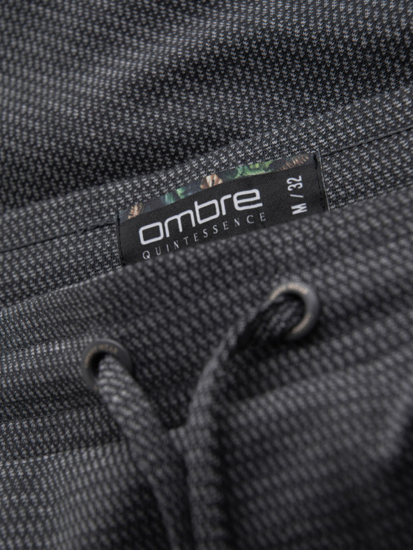 Ombre Clothing Мъжки структурирани плетени шорти с еластична талия Ombre Clothing