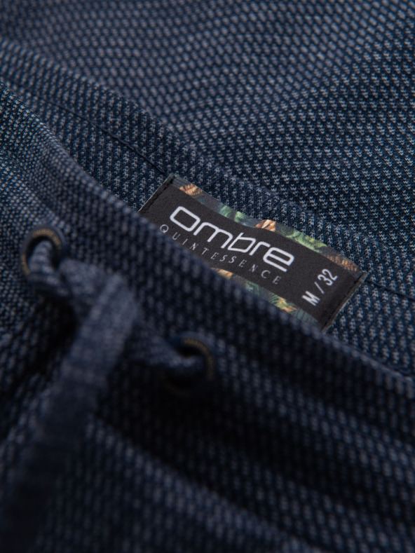 Ombre Clothing Мъжки структурирани плетени шорти с еластична талия Ombre Clothing