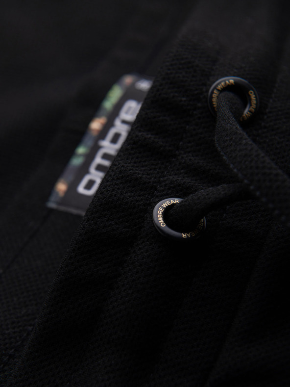 Ombre Clothing Мъжки плетени шорти с подгънати крачоли Ombre Clothing