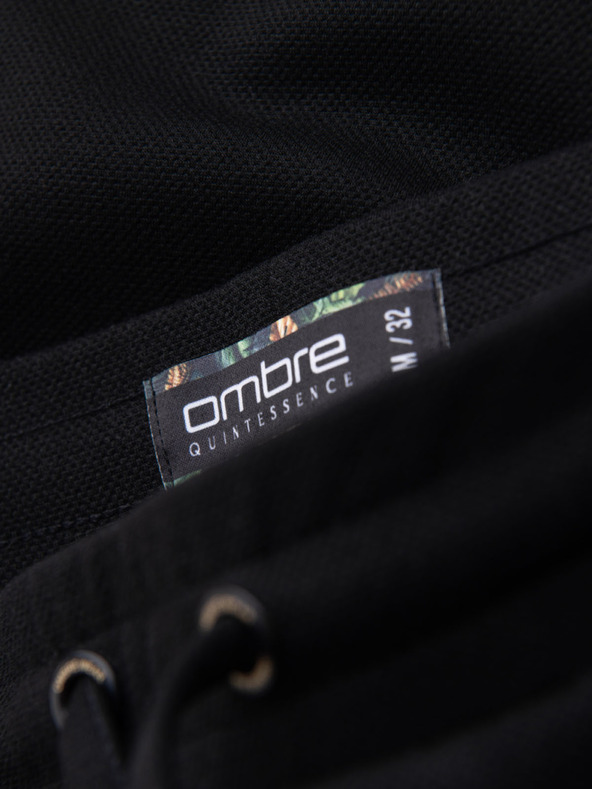 Ombre Clothing Мъжки плетени шорти с подгънати крачоли Ombre Clothing