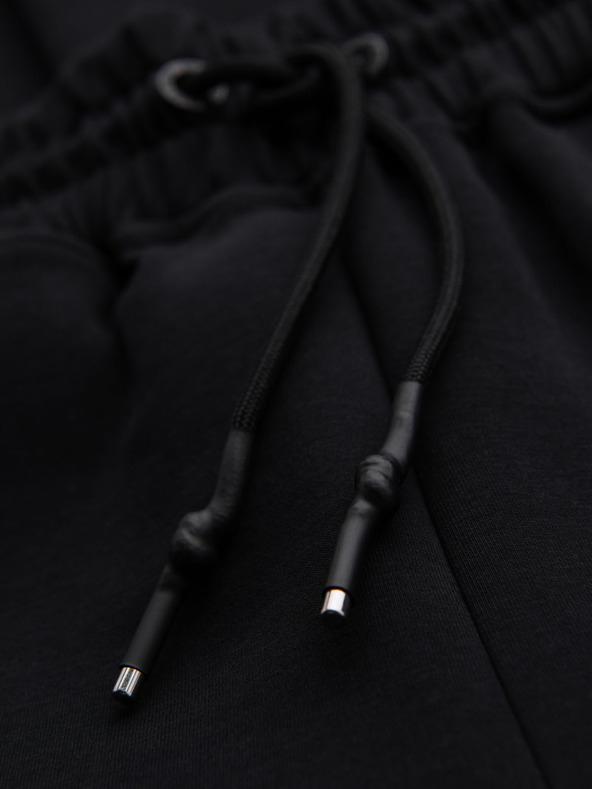 Ombre Clothing Мъжки спортни панталони с ребрести маншети и декоративен цип Ombre Clothing