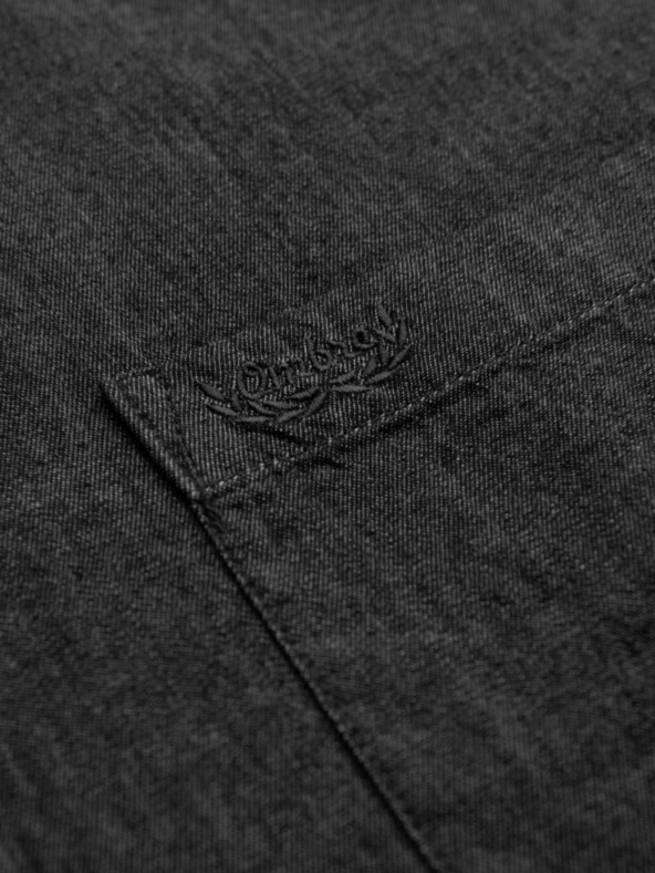 Ombre Clothing Мъжка дънкова риза с бродирана джоб Ombre Clothing