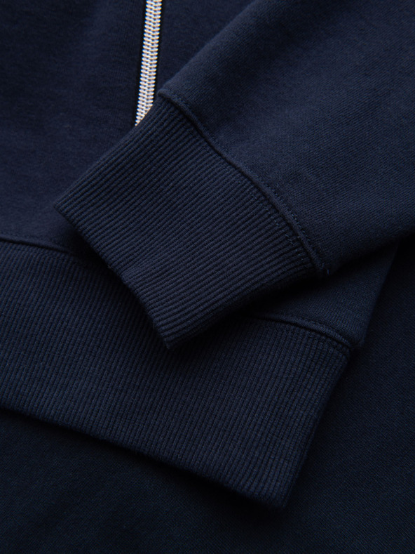 Ombre Clothing Изпран мъжки суитшърт с декоративно прошиване на деколтето Ombre Clothing