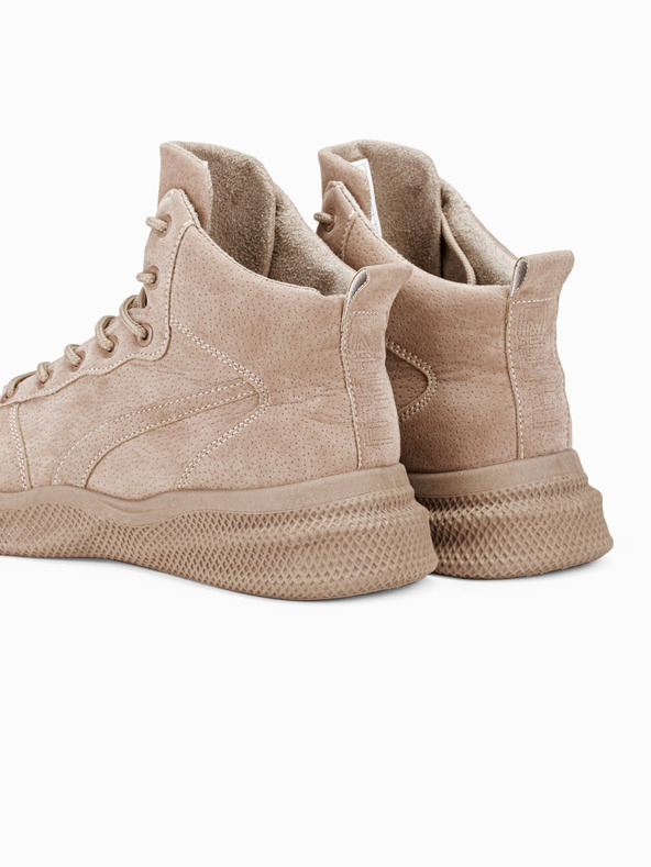 Ombre Clothing Бежови мъжки зимни обувки планински T380