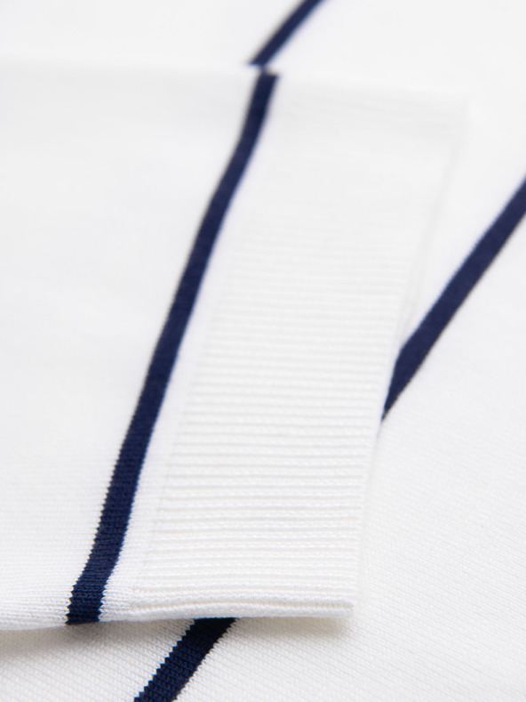 Ombre Clothing Мъжка поло риза от вискоза с хоризонтални ивици Ombre Clothing